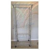 Double Rod Rolling Garment Rack