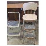 Retro Chair Step Stool & Step Stool