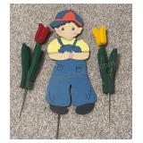 Vintage Wood Garden Decor