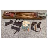 Wood Arrows, Fred Bead Arm Guards & Book