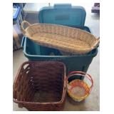 Group of Baskets & Tote