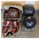 Columbia Bowling balls W/Shoes 9 1/2
