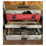 Plano Tackle Box (cracked) w Assorted Tools