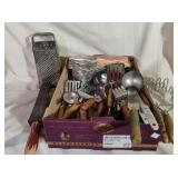 Box of Kitchen Utensils and Gadgets