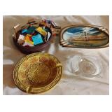 Matchbooks, Vintage Mackinaw Bridge Ashtray-chip