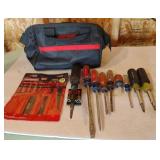 Craftsman Bag w/Craftsman Tools, Screwdrivers