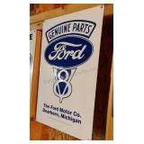 Genuine Ford Parts V8 Metal Sign 18x12