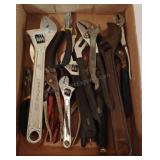 Box of Assorted Wrenches, Pliers