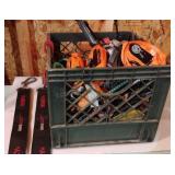 Crate of Ratchet Straps and More