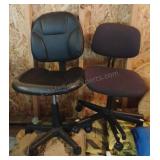 2 Rolling Adjustable Office Chairs