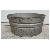 Large Galvanized Handled Tub 11x24x24