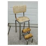 Vintage Step Stool Chair