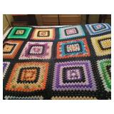 Vintage Crocheted Blanket 60x7ft