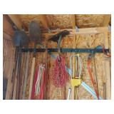 Assorted Yard Tools-Garage Area Contents