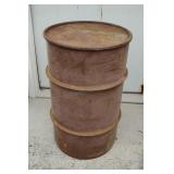 Large Metal Barrel Can 27x17