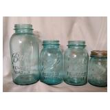 Blue Ball Mason Jars