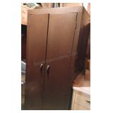 United States Steel Brown Metal Cabinet