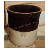 Vintage Blue Star No 8 Stoneware Crock