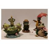 Assorted Frog Figurines