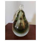 Alfredo Barbini Murano Gold Fleck Glass Bookend