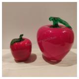Murano Style Glass Art  Apples