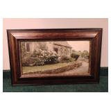 Framed Terry Kathryn Lawrence English Cottages Art