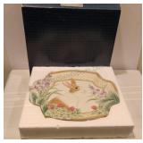 Fitz and Floyd Botanical Bunny Canape Plate