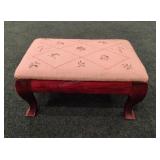 Vintage Cross Stitch Foot Rest 8x14x10