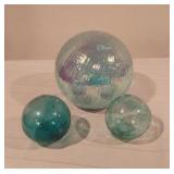 Blown Glass Orbs and Battery Operated Globe