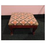 Vintage Cross Stitch Foot Rest/Stool 8x15x12