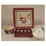 St Nicholas Square/Ceramic Snowman Serving Ware