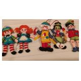 Vintage Handmade Pinocchio, Raggedy Ann and Andy