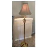 Brass Tone Floor Lamp 58"