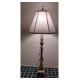 Brass Tone Pull Chain Lamp 30"