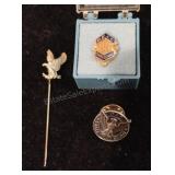 D.E. Co 35 Years of Service 1/10th Pin & More