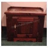 Rustic Wooden Dry Sink Cabinet 23x25.5x17