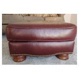 Bradington Young Leather Ottoman 17x29x22