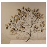 Mackinley Leafy Branch Metal Wall Art 28x32