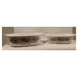 Vintage 1 & 2 Quart Corningware Casseroles