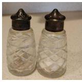 Vintage Waterford Crystal Salt and Pepper Shakers