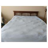 Queen Bed - Headboard, Pillow Topper Cover,