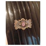 Unique Brooch Mexico Hand Stamped