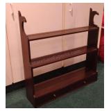 Wall Display Shelf with Drawers 31x30x6