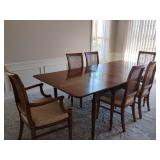 Dinning Room Table with 6 Chair Set