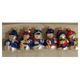 Thomas Pacioni Glass Snowman Ornaments