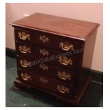 Mahogany 3 Drawer Bedside Chest 21x20x13