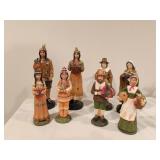 Pilgrim and Indian Figurines