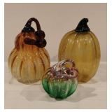 Decorative Glass Pumpkins