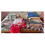 Group of Assorted Size Blankets