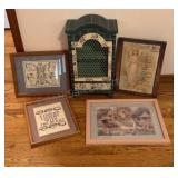 Needle Point, Prints & Small Display Hutch